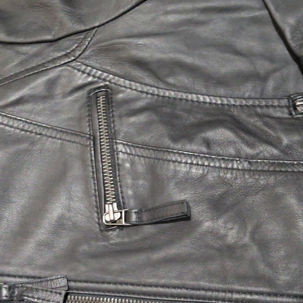 SOLD Wilson's Leather Women's Genuine Leather Jacket Sz XL Moto Biker - Picture 4 of 7